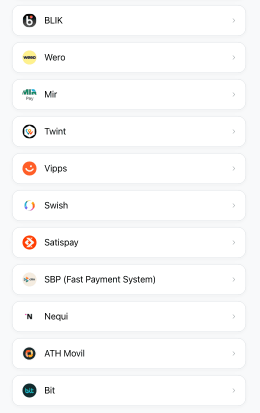 Local Payment Methods