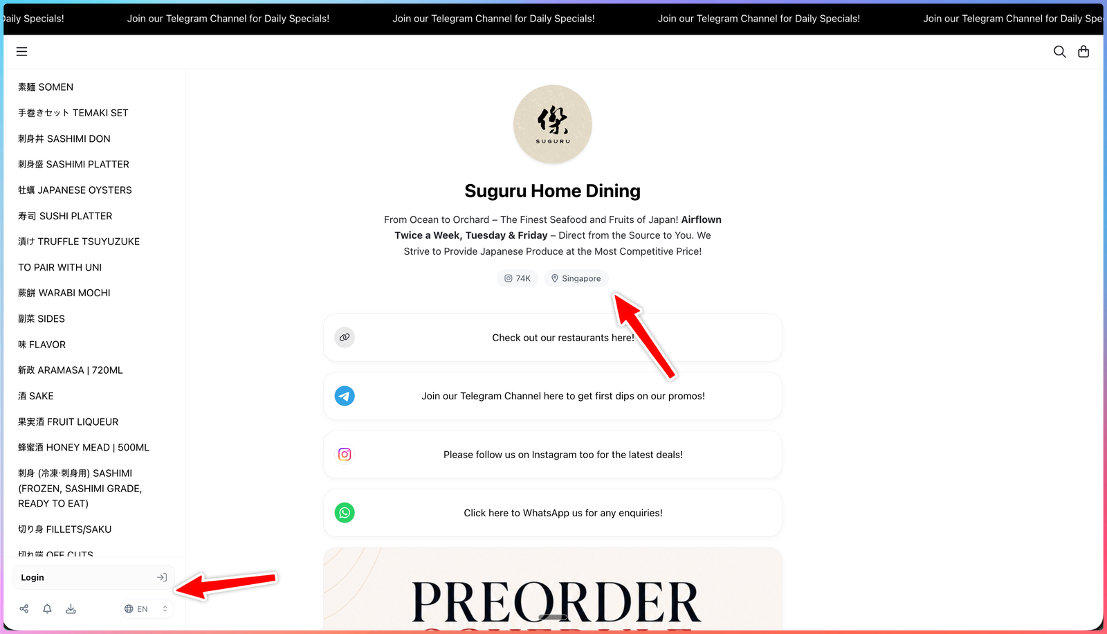 Refreshed storefront profile with logo, description, and trust badges