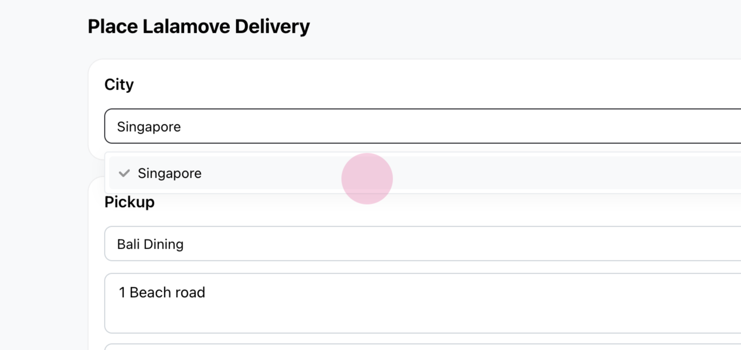 Lalamove Integration