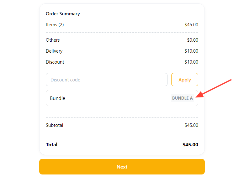 Create bundle discount