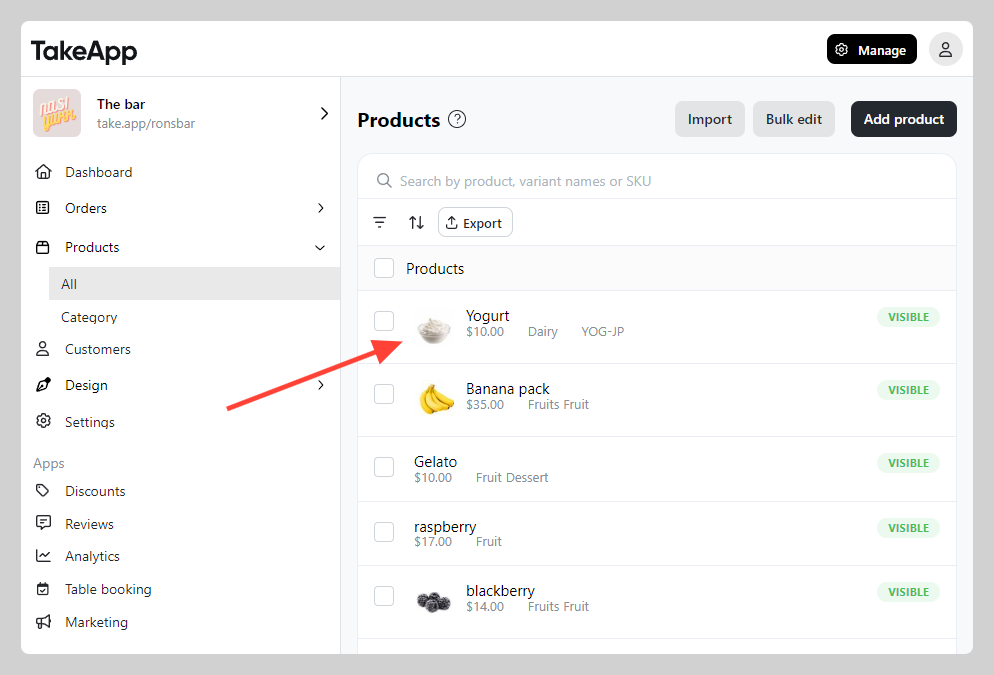 Product cost