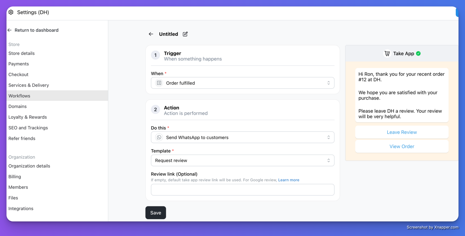 Review Request Workflow