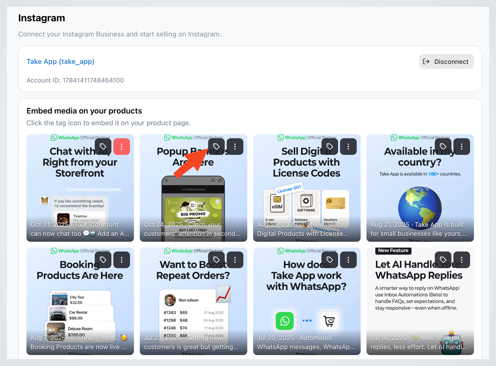 Instagram Business Integration