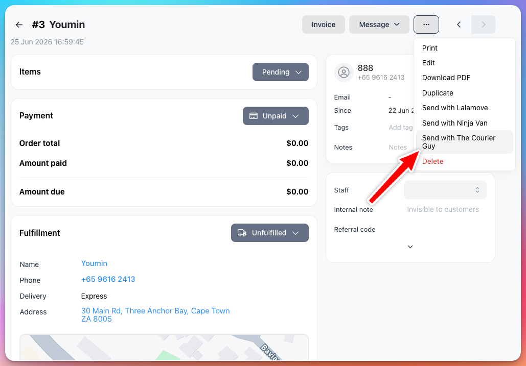 Courier Integrations: The Courier Guy, Ninjavan, J&T Express, Delhivery & JNE