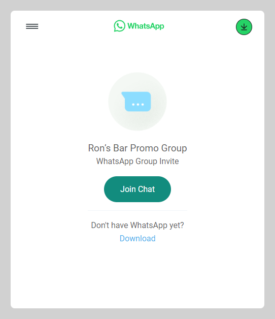 Announcement Banner to let customer join WhatsApp group