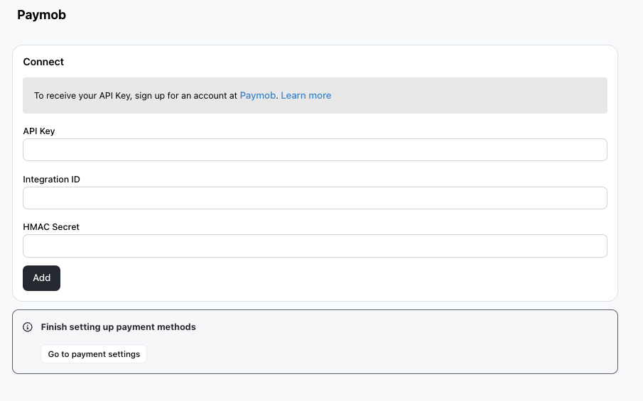 Paymob Payment Method