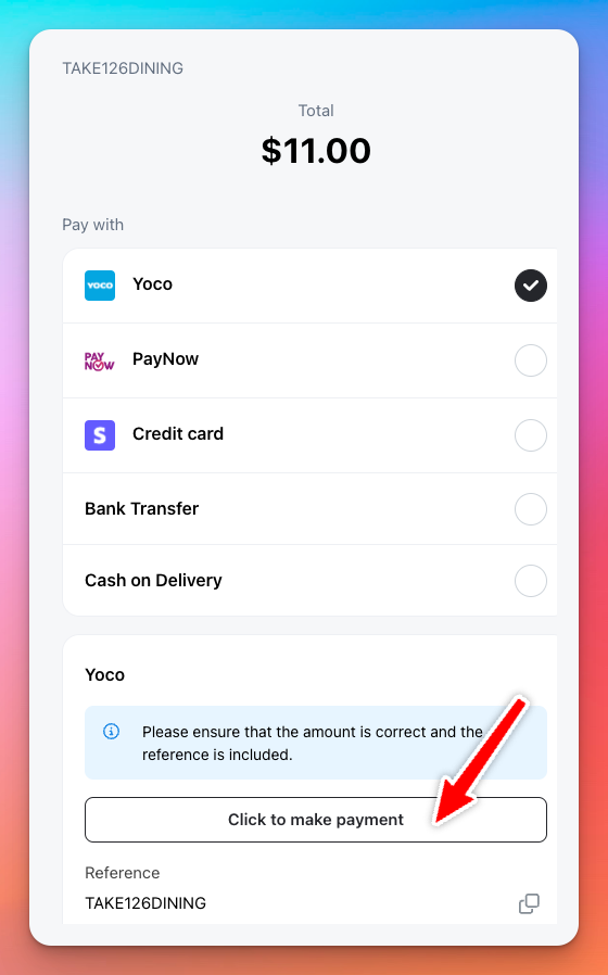 Link based payments