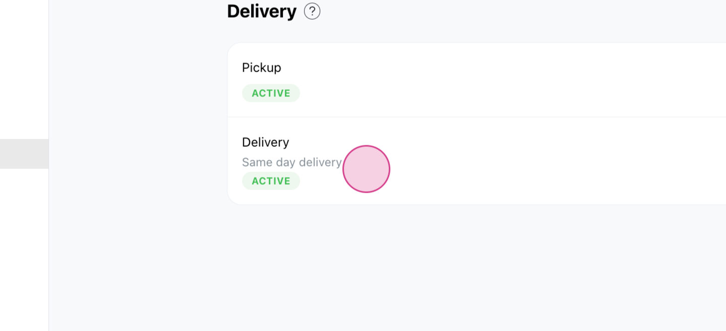Limit Payment Methods for Delivery Type