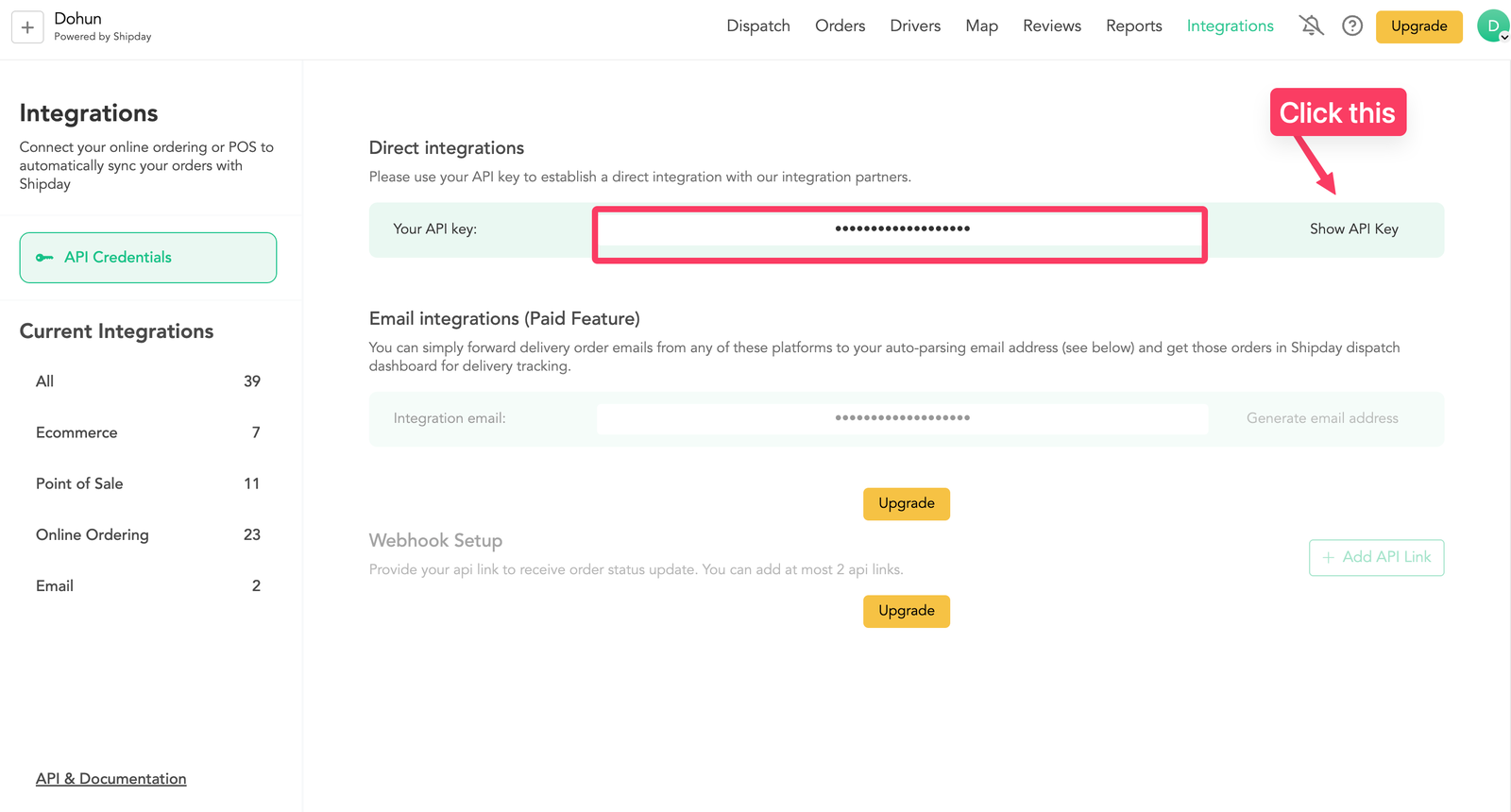 Shipday Integration