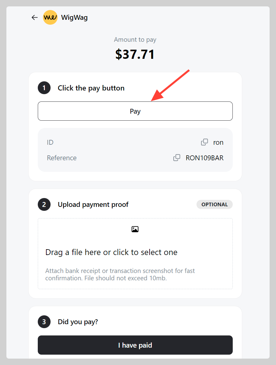 WigWag Payment