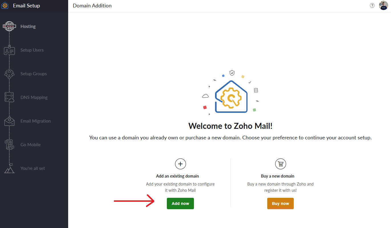 Create a domain-based email