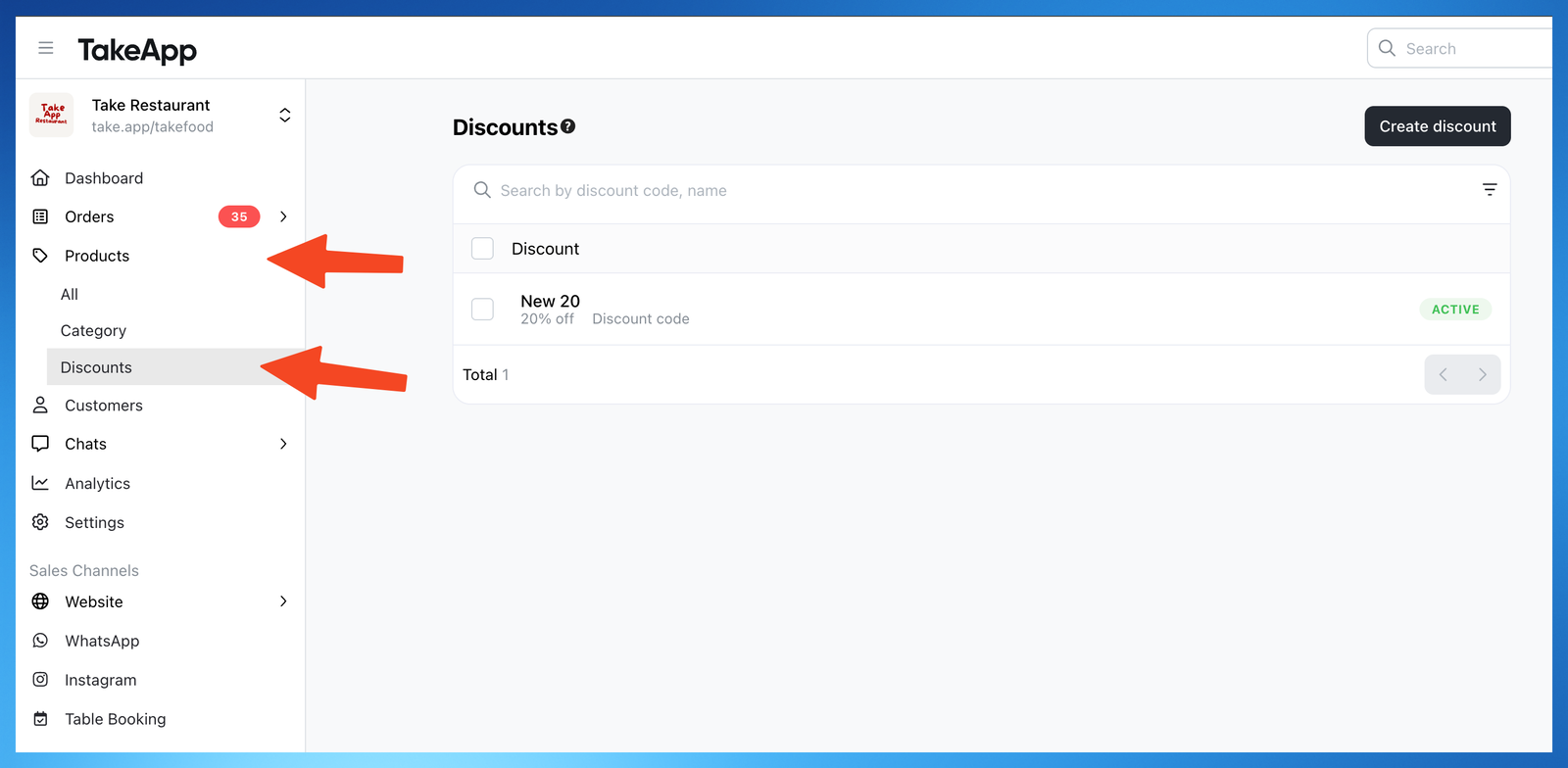 Create discount