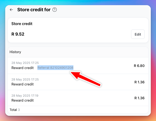 Referral Rewards - Referral Code and Link