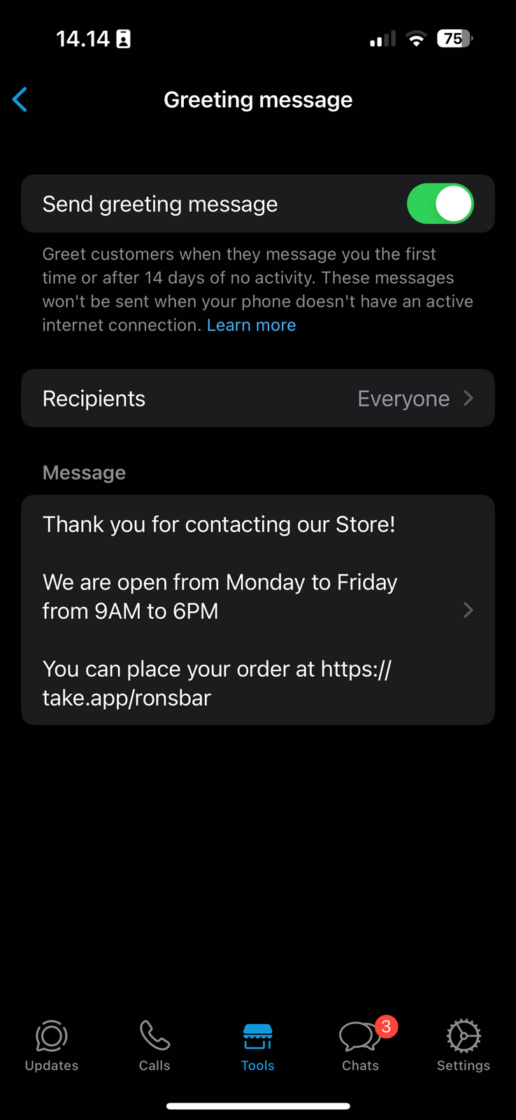WhatsApp Auto Reply