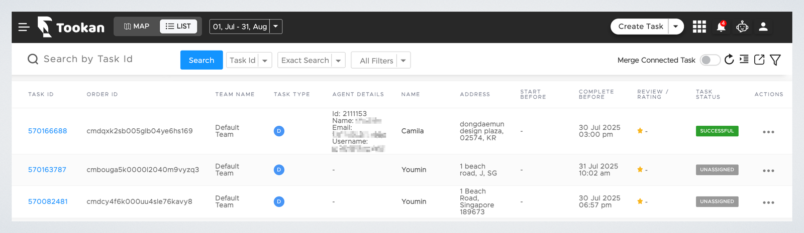 Tookan Delivery Integration