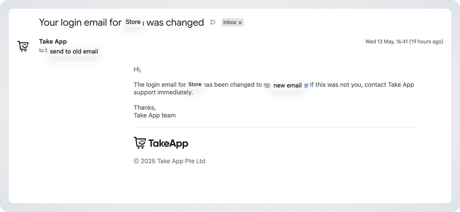 Change Store Owner Email