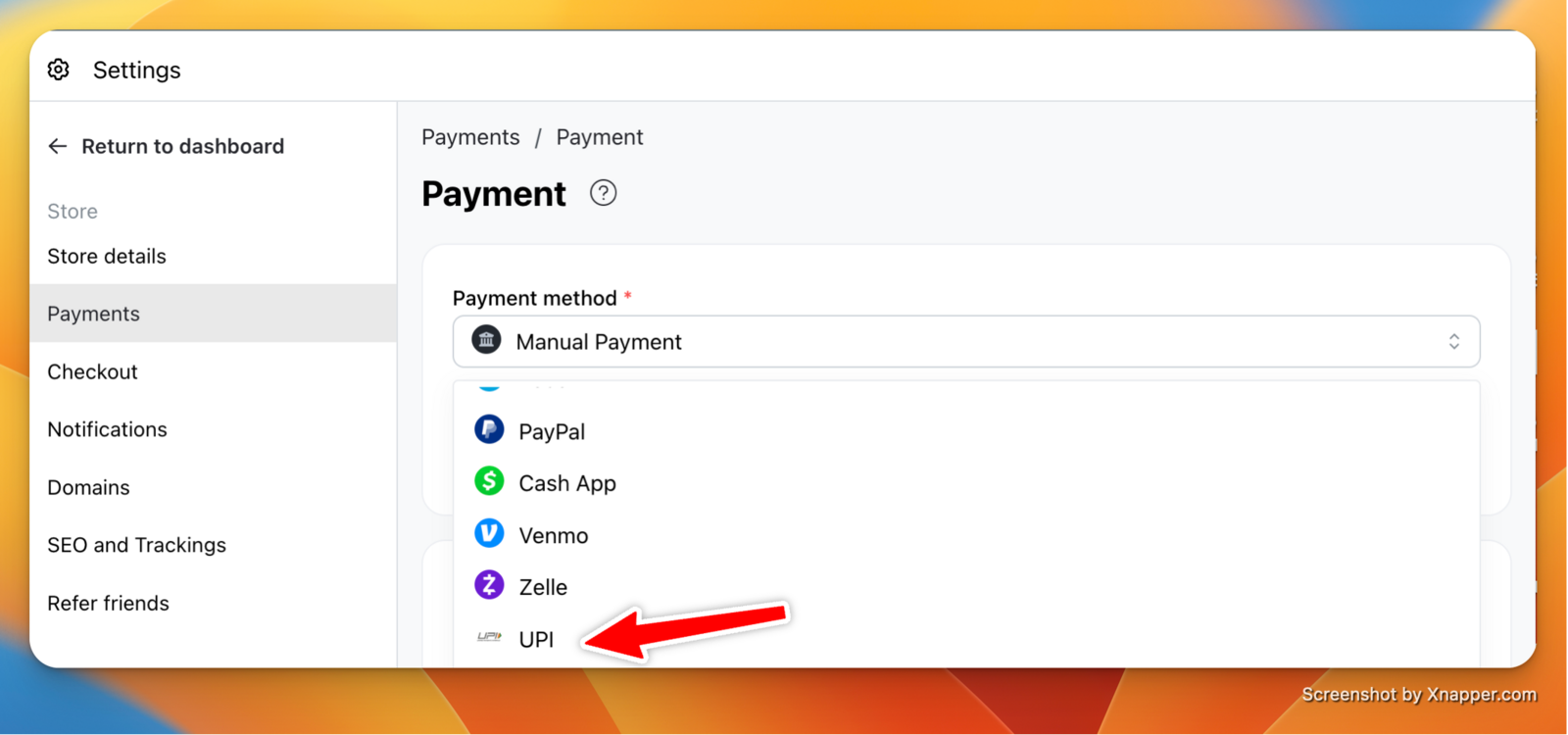 UPI payment
