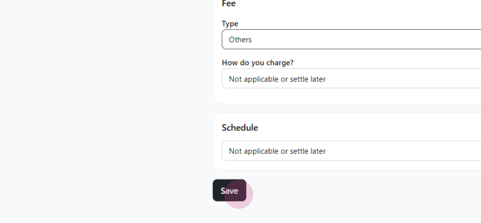 Create self pick-up