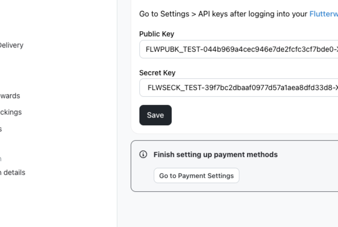 Flutterwave payment