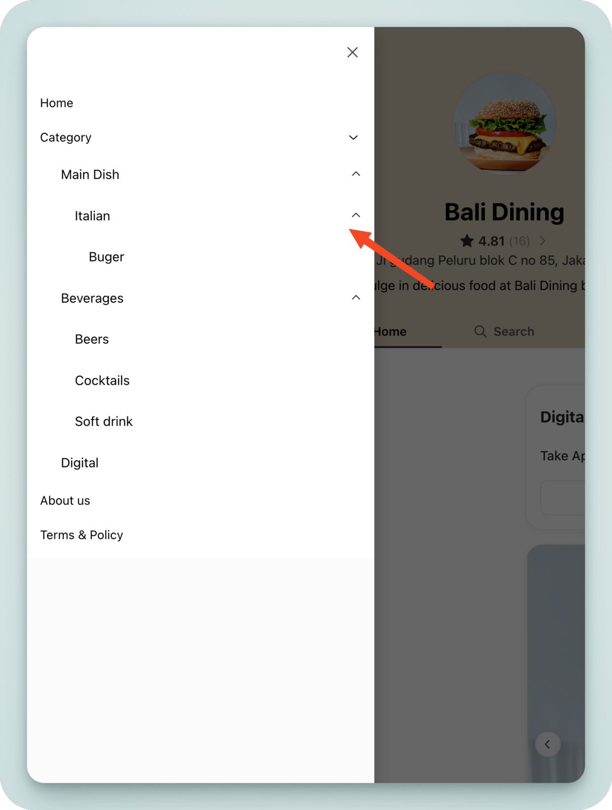 Add subcategory