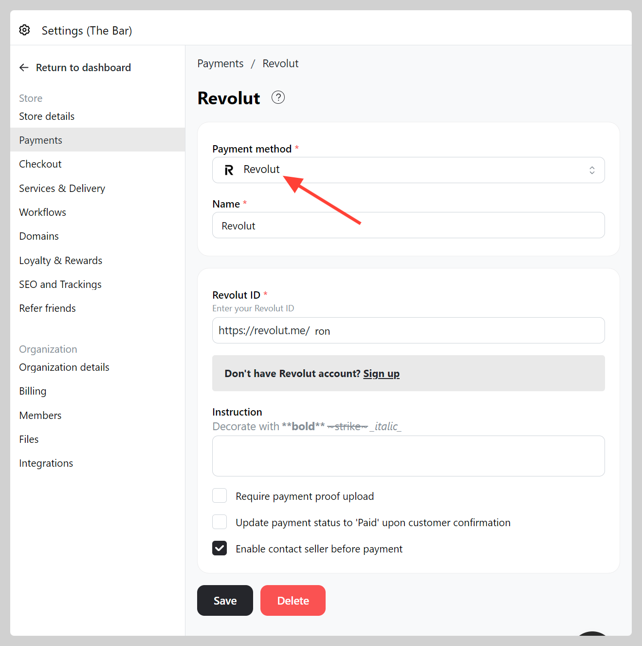 Revolut Payment