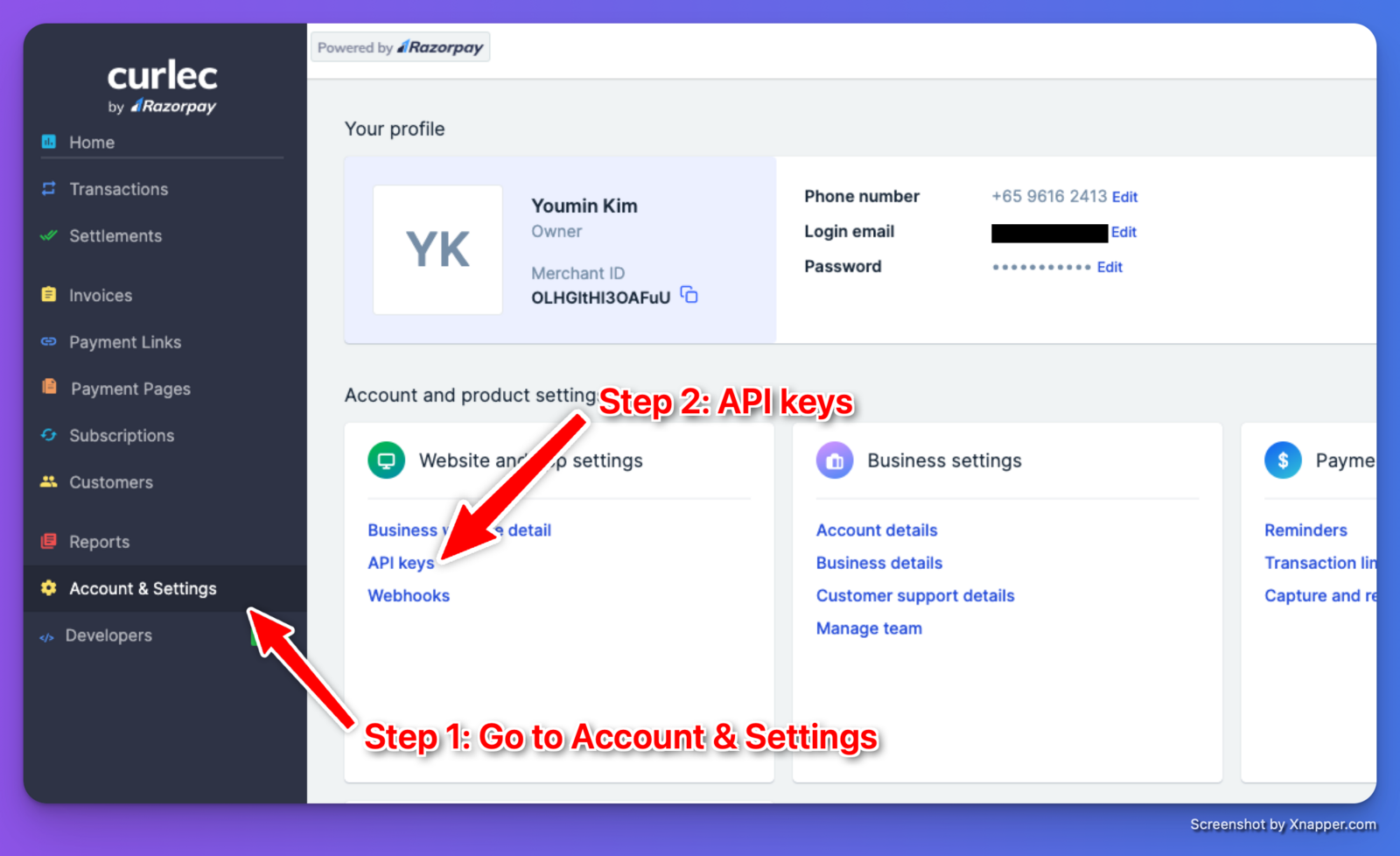 Image 1: How to find API Keys
