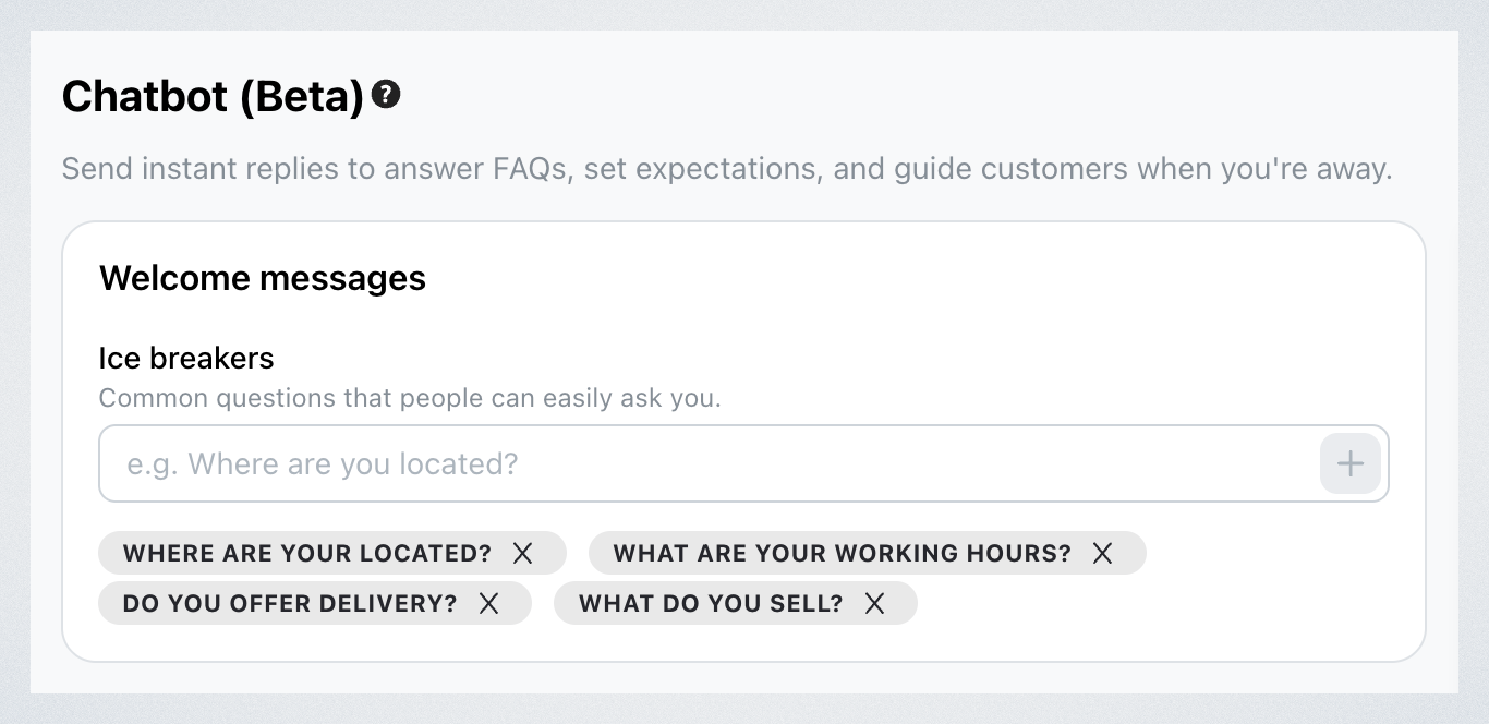 Chatbot (Beta)