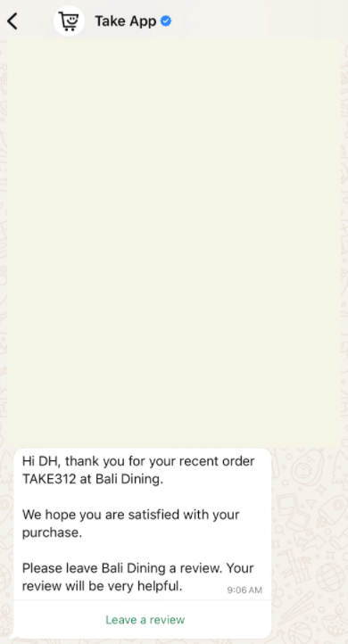 Request Review in WhatsApp
