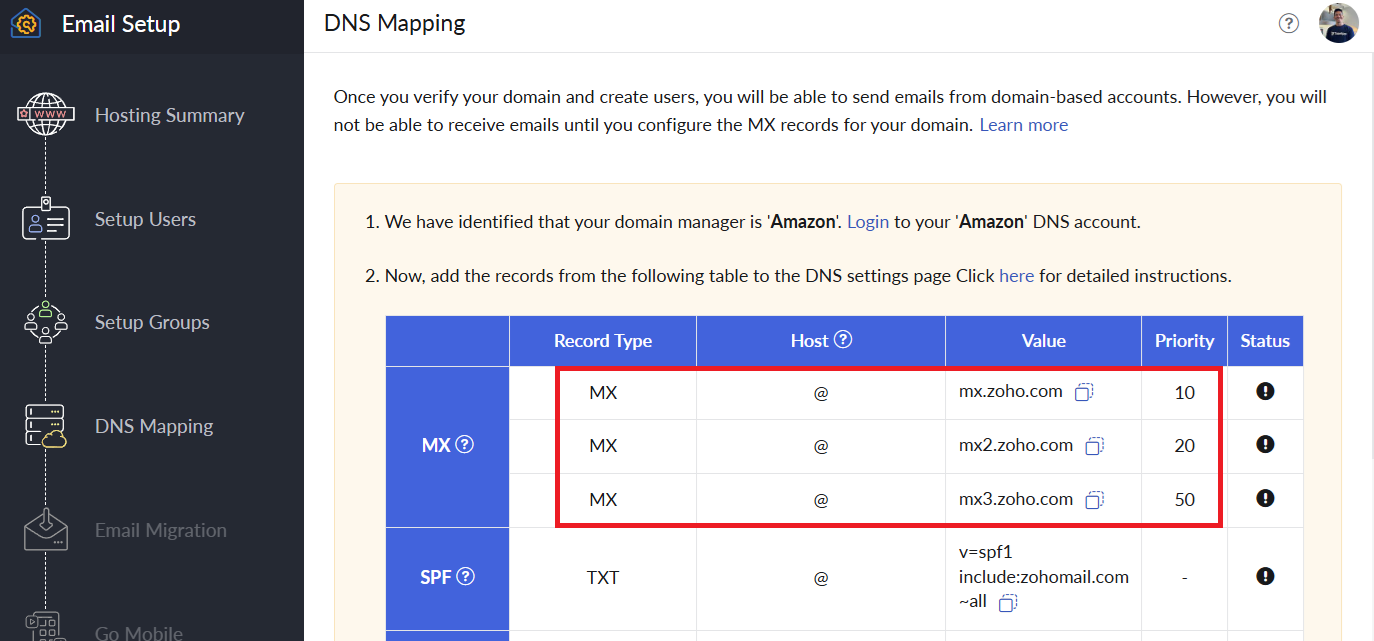 Create a domain-based email