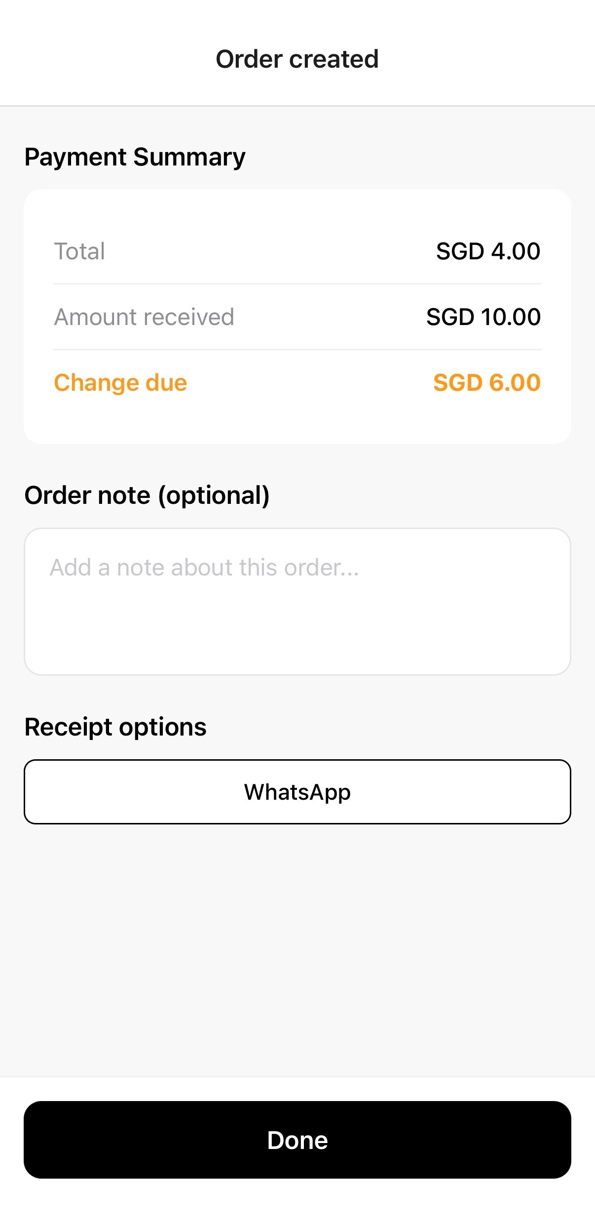Create orders - Mobile POS App