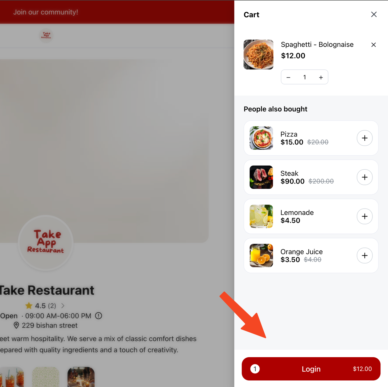 Checkout Login