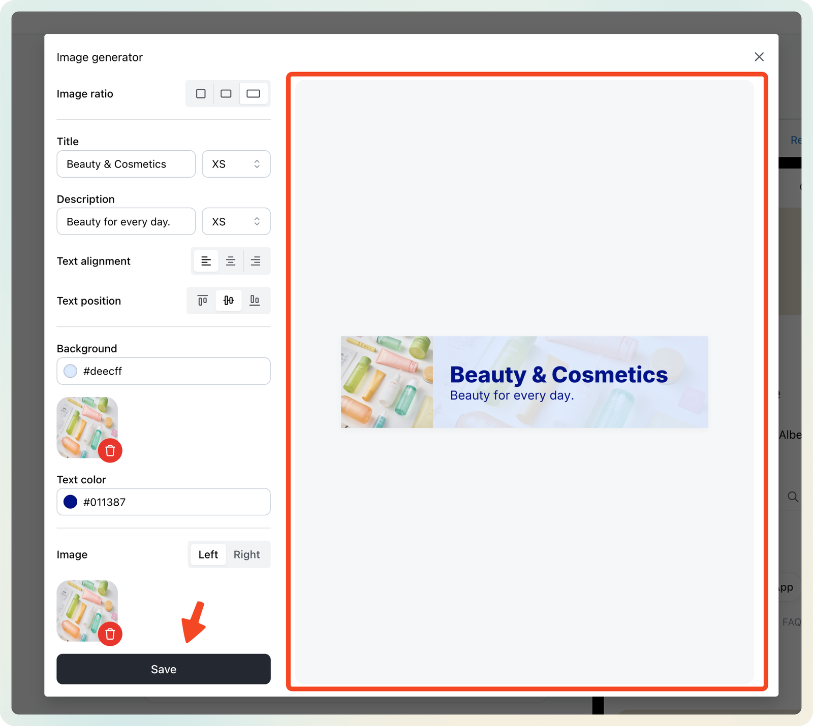 Generate images