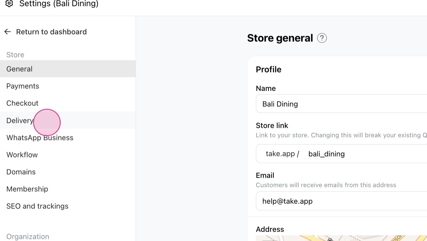 Add delivery method