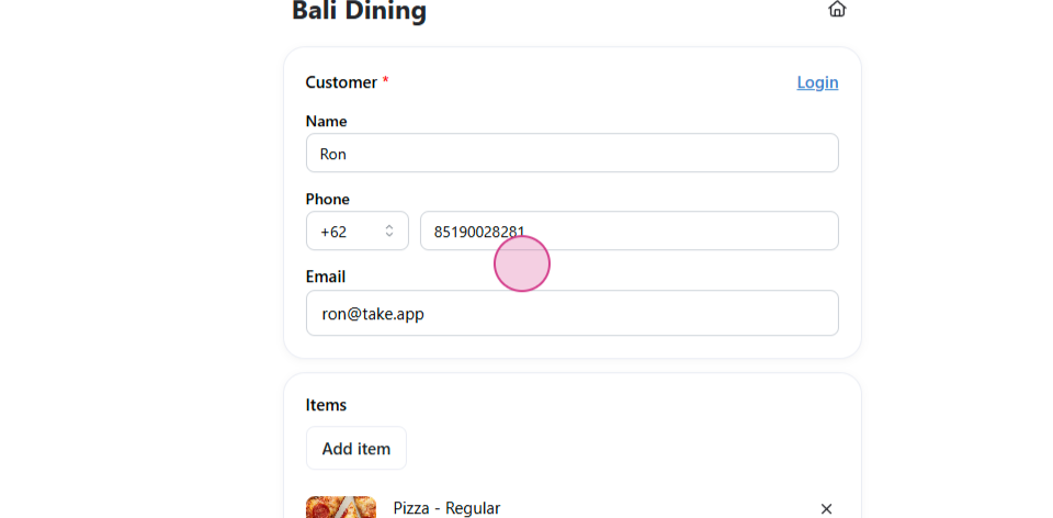 Create orders