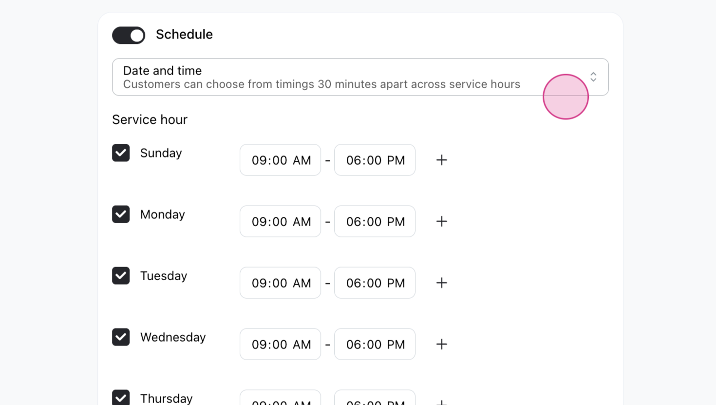 Add delivery method