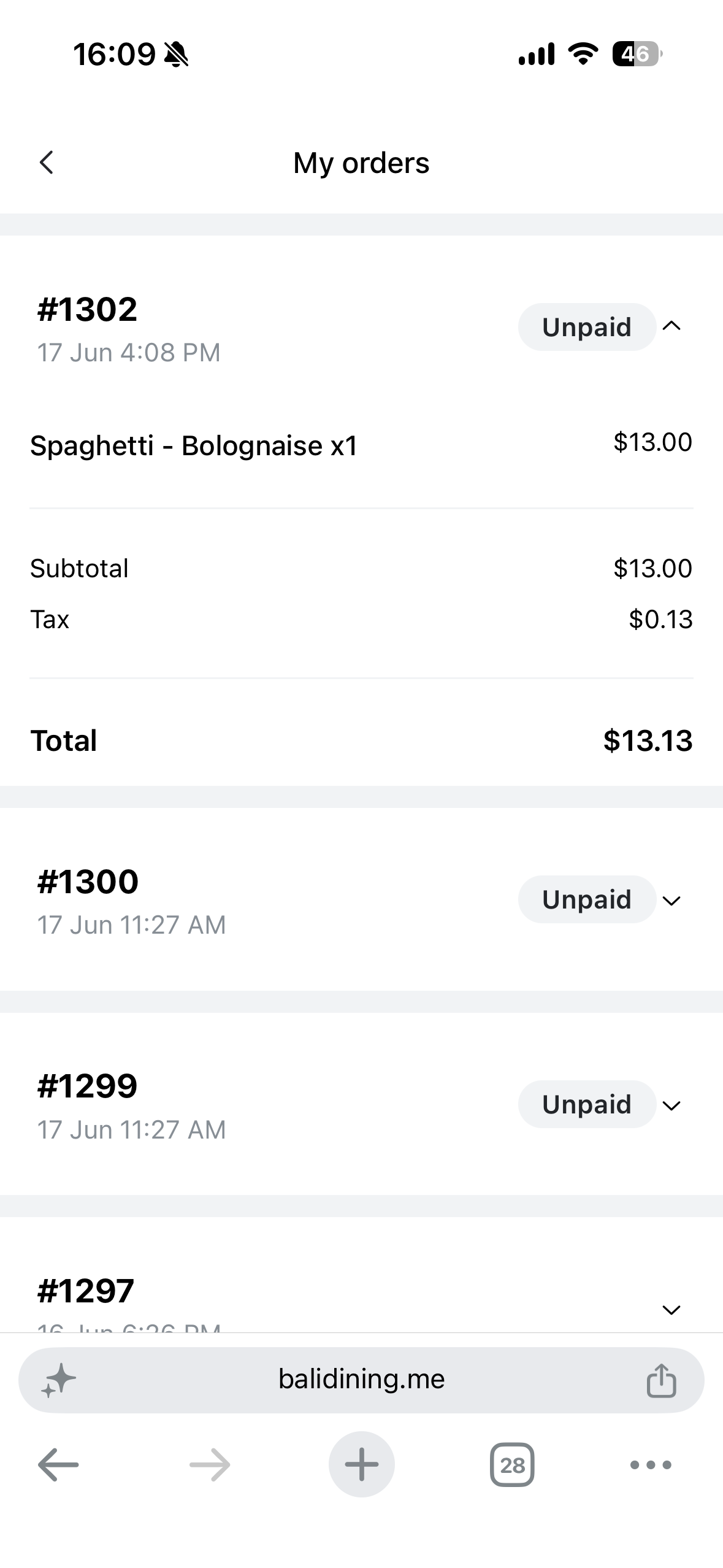 Dine-in QR Ordering