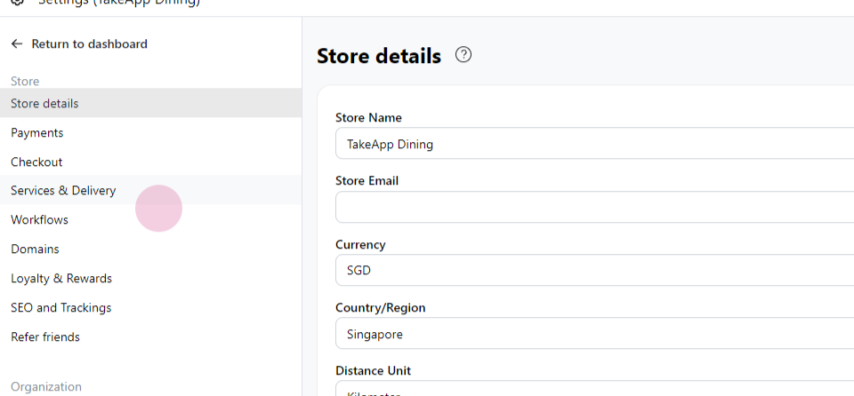Postal code fee delivery