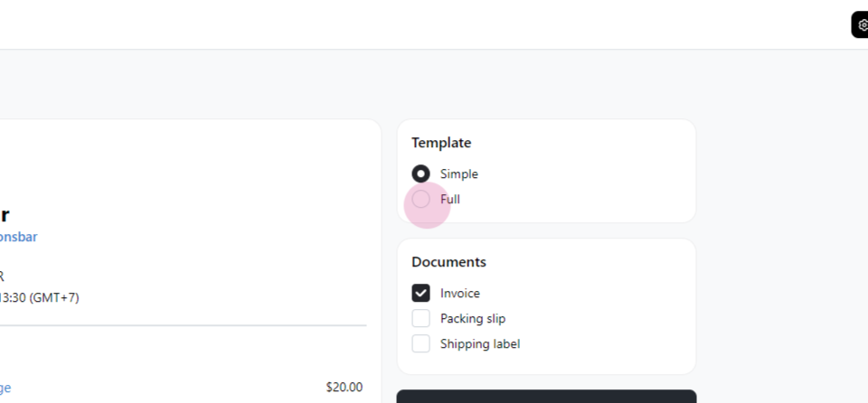 Download orders as PDF files