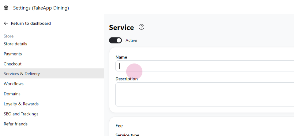 Delivery fee by distance
