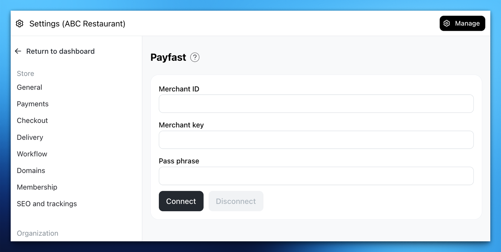 Payfast payment