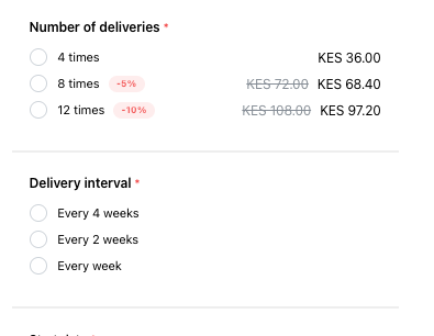 Subscription Products and Orders