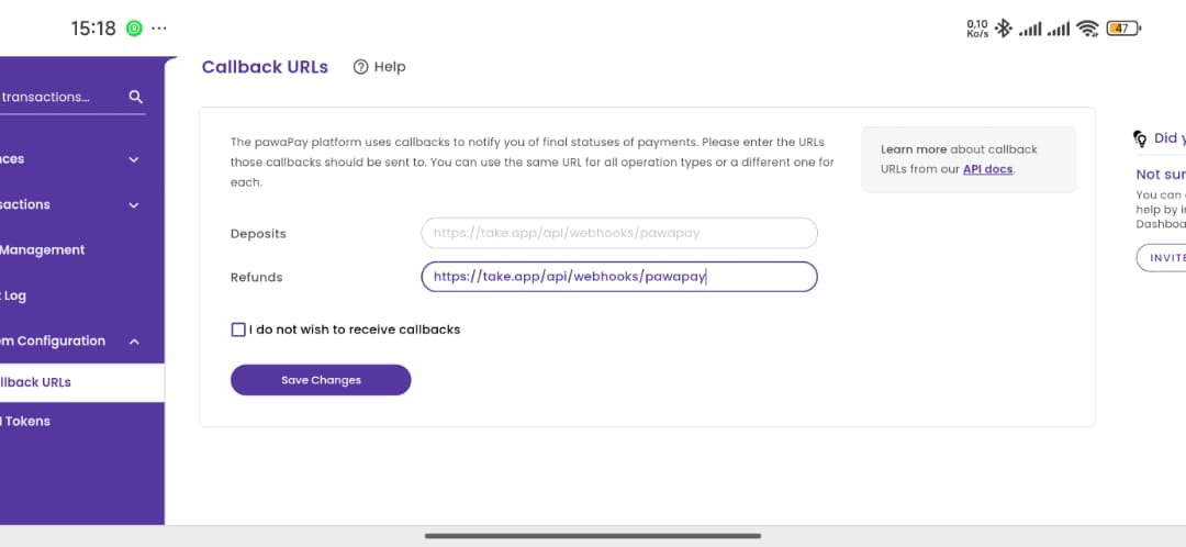 Pawapay Automated Payment Method