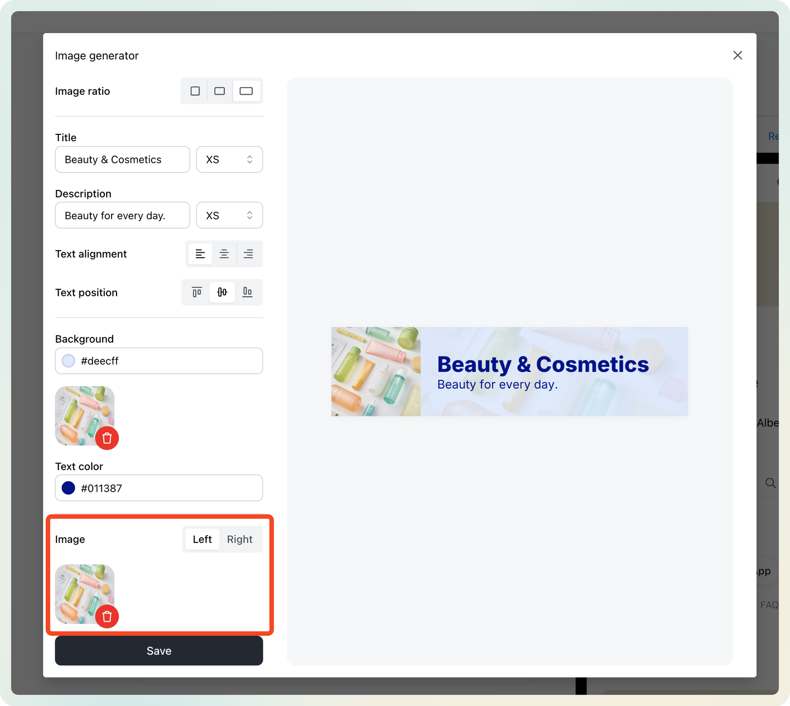 Generate images