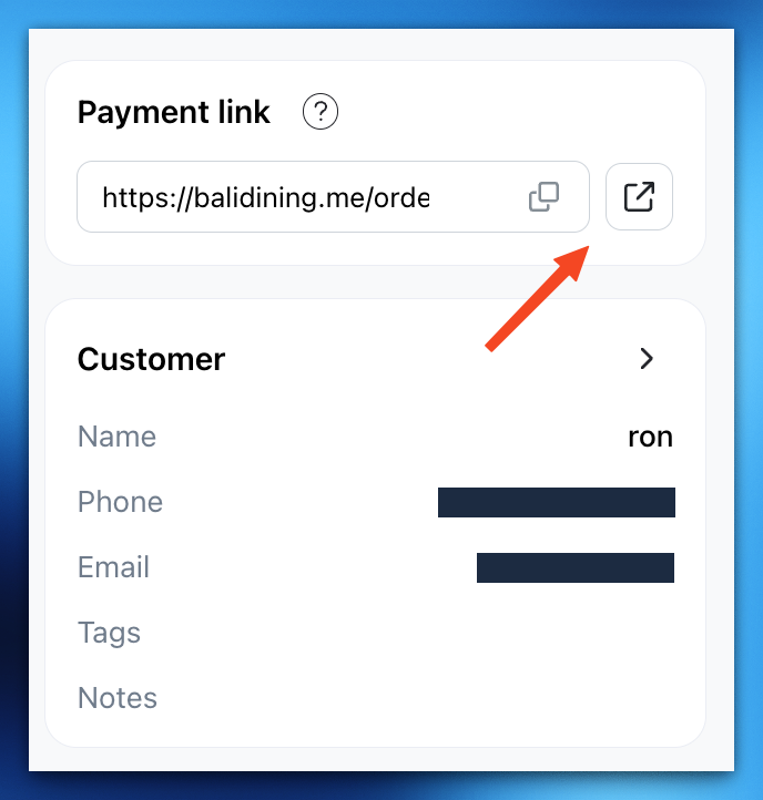 Manage orders in order detail page