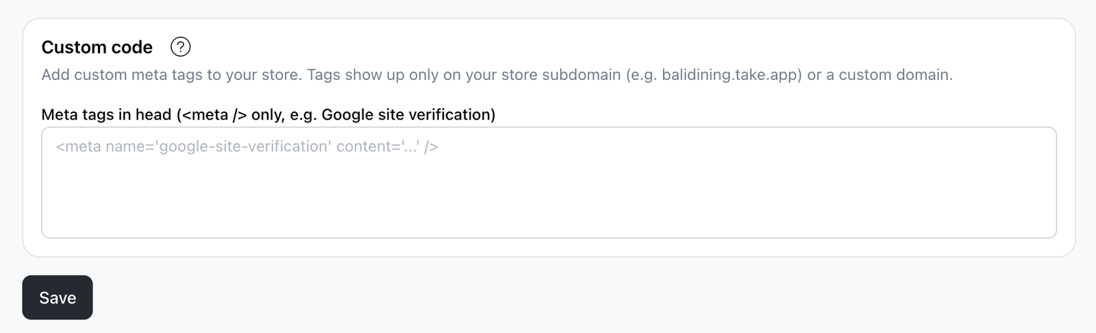 How to add custom meta tags to your store