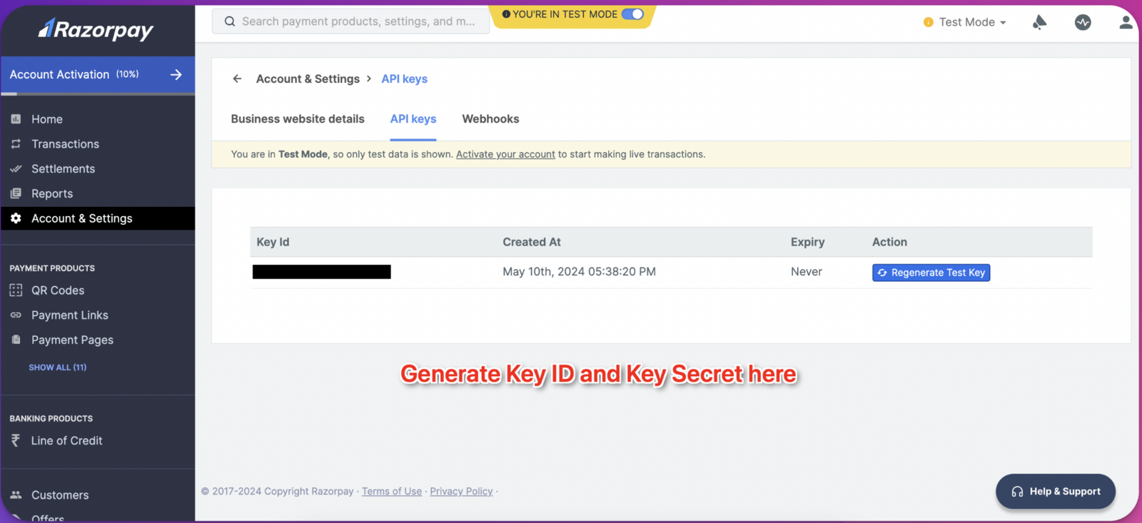 Image 2: API Keys Dashboard