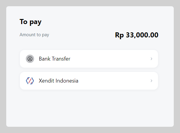 Xendit payment (Legacy)