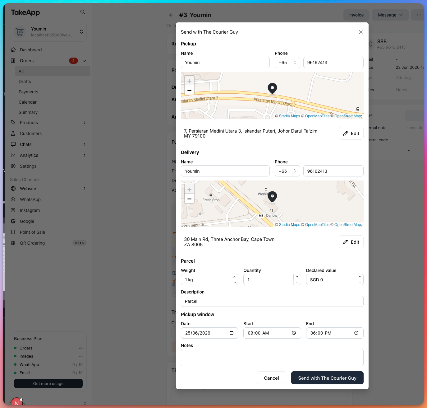 Courier Integrations: The Courier Guy, Ninjavan, J&T Express, Delhivery & JNE