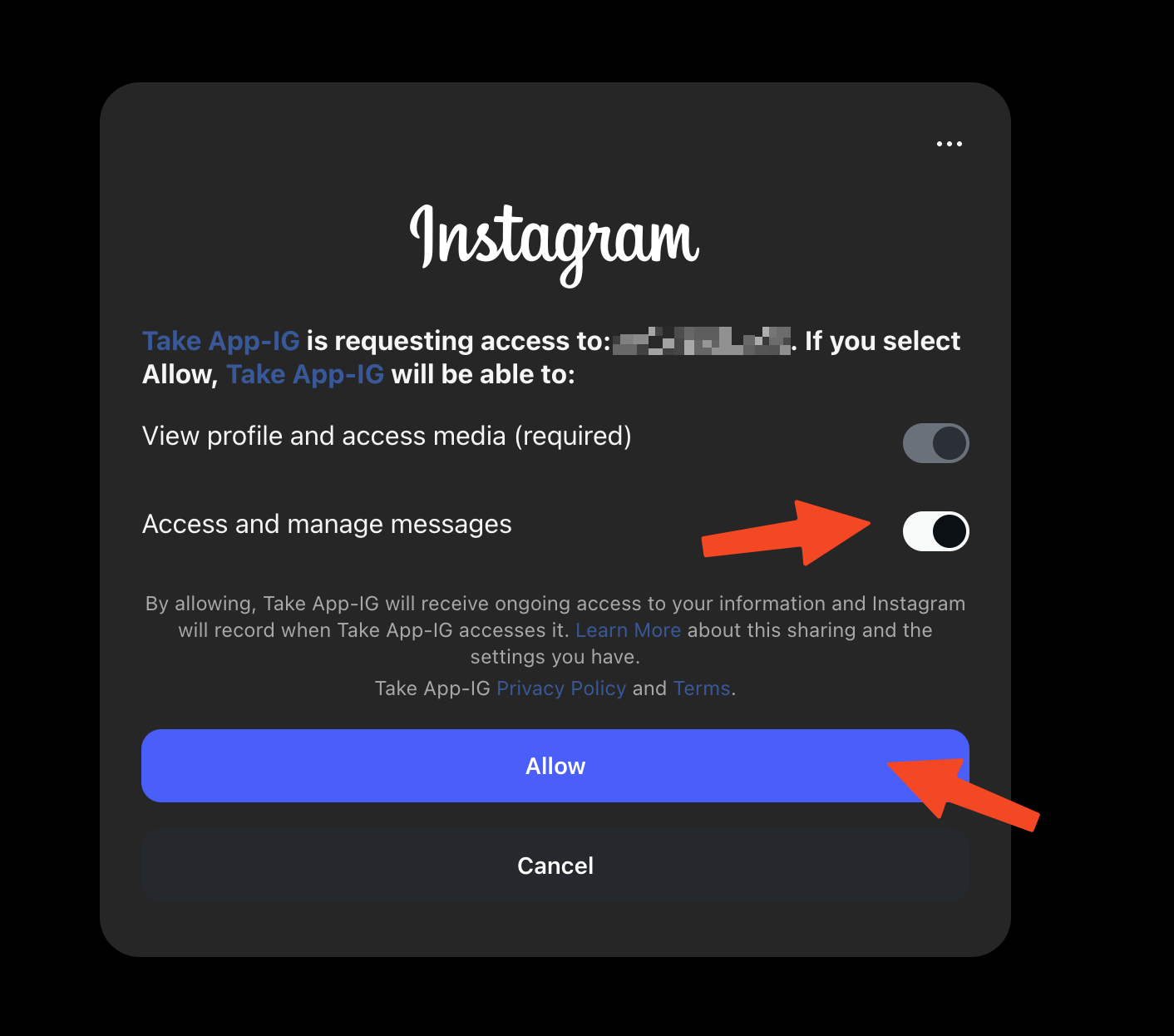 Instagram Business Integration