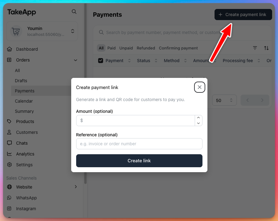 Create a payment link